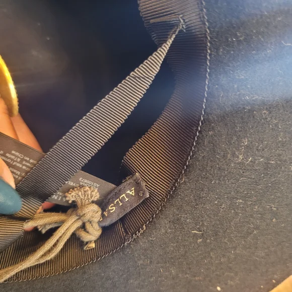 All Saints Black Hat with Silver Accents - Picture 4 of 6